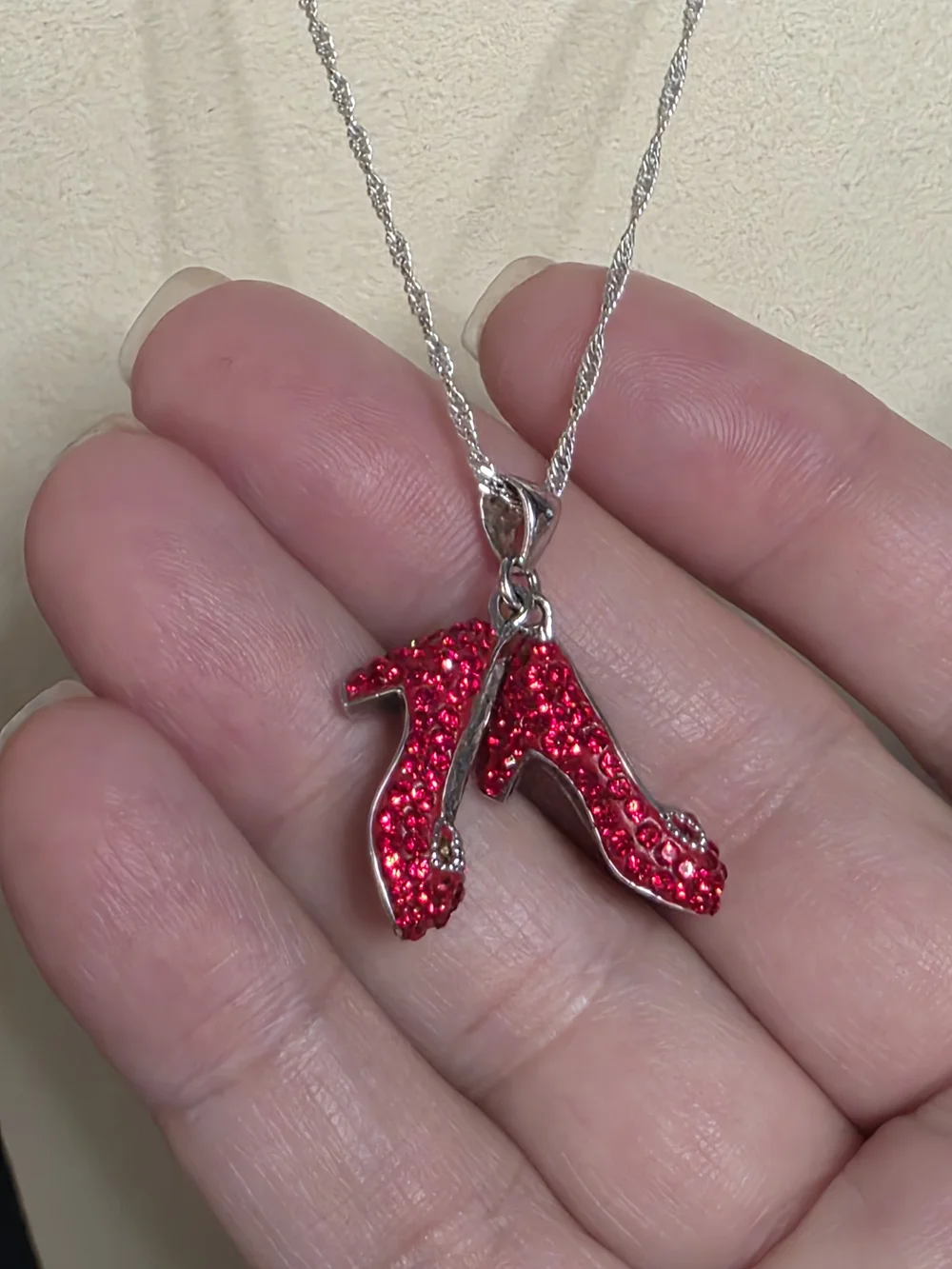 JCM Wizard Of OZ RUBY Slippers With 925 Sterling Silver 20